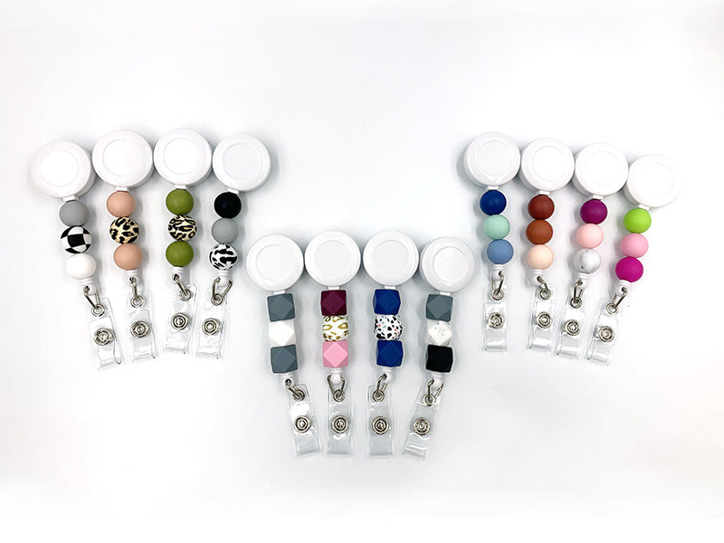 Wholesale Silicone Beaded Telescopic Keychain